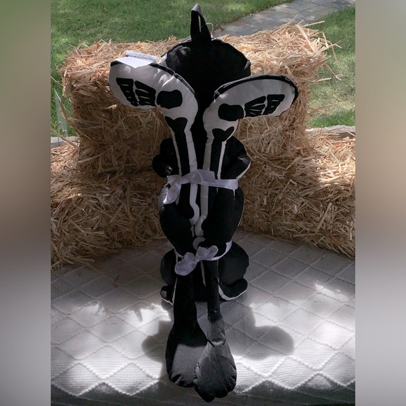 LYKKE Decor Halloween Skeleton Pillow 46” x 11” Black/White- NWT - Picture 5 of 7